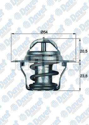 MAHLE TX1487D Termostat (87c) Bora Caddy Golf Passat Polo T5 Jetta New Beetle Sharan Octavia Fabia Toledo Ibiza Cordoba A3 A4 A6 Tt